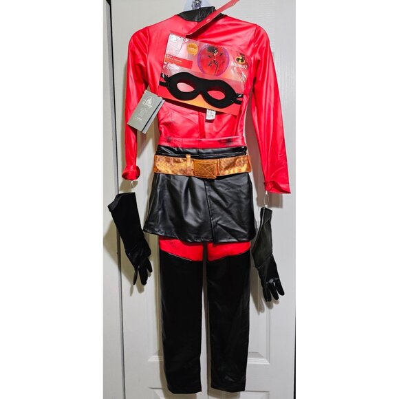 Disney Store Incredibles 2 Violet Costume Skirt Gloves Mask Girls 5/6 READ DAMG - Picture 3 of 12